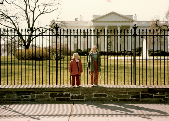 Our first family trip to Washington DC standing in front of the White House - photo 5