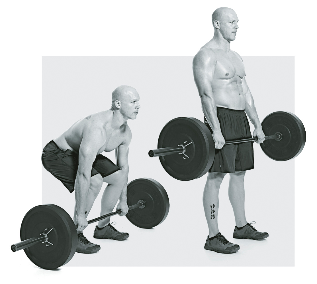 Barbell Front Squat Hold a barbell using an overhand grip your hands just - photo 9