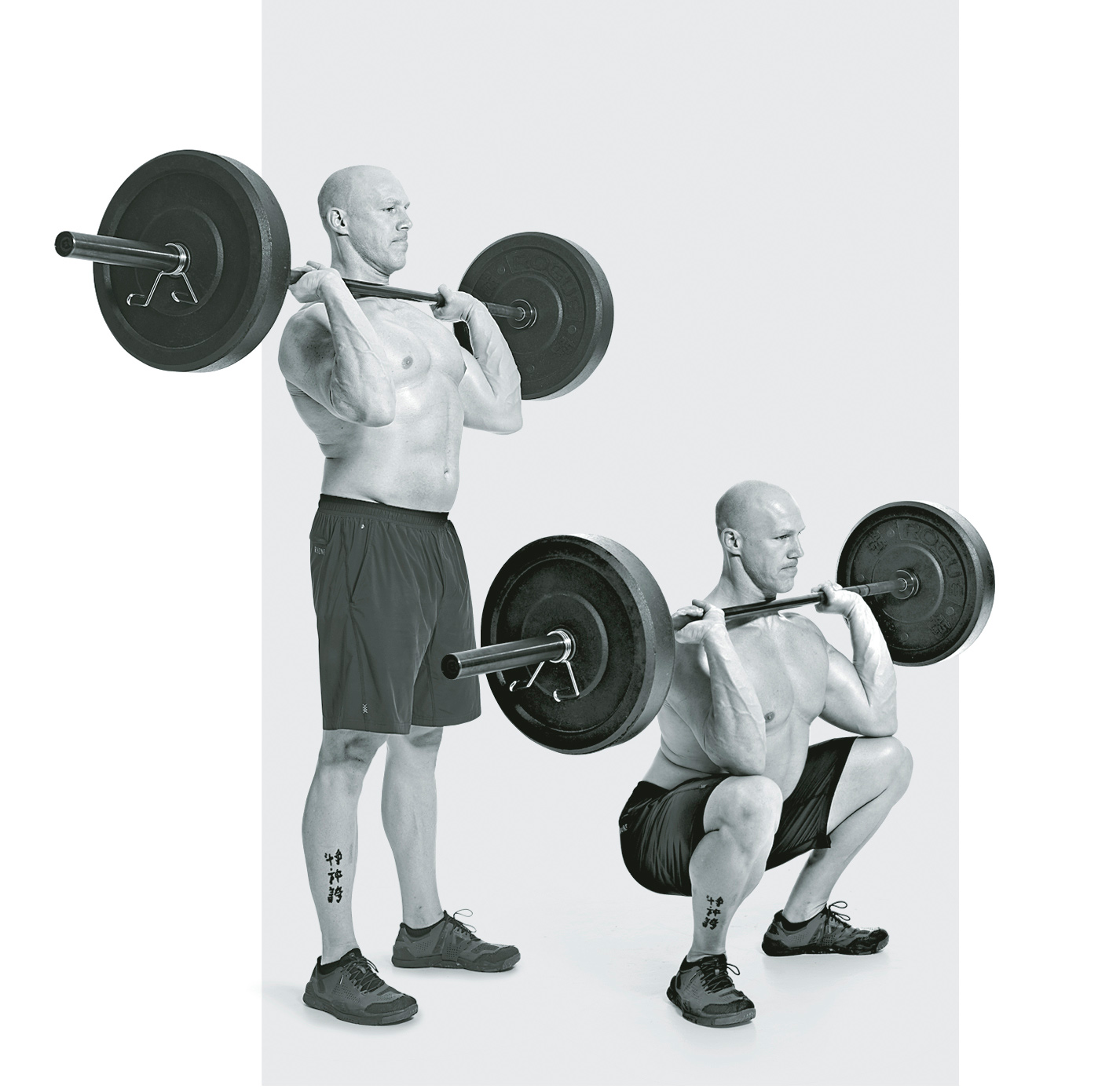 Barbell Hang Clean Hold a barbell with an overhand grip at arms length in - photo 10