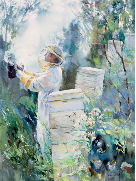 Beekeepers Daughter 2008 Watercolor on paper 28 21 inches Private collection - photo 4