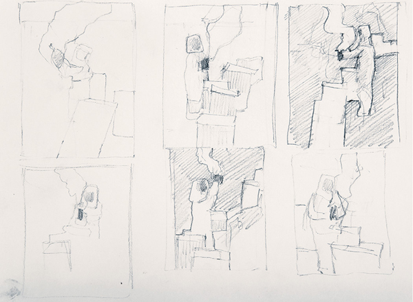 Thumbnail sketches for Beekeepers Daughter 2008 Graphite on paper 12 8 - photo 5