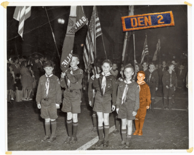 Cub Scout Den 2 on parade Thats me second row back on the right with Ricky - photo 5