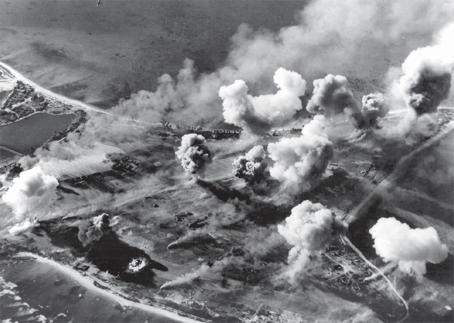 Blazing Japanese installations send up huge puffs of white smoke as Roi Island - photo 3