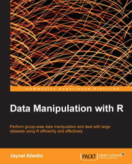 Abedin - Data manipulation with R: perform group-wise data manipulation and deal with large datasets using R efficiently and effectively