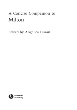 Duran - A Concise Companion to Milton