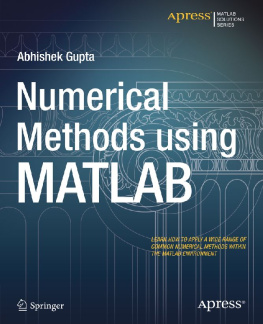 Abhishek K Gupta - Numerical Methods using MATLAB