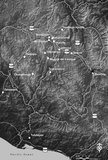 Cities of the Ancient Mixtec World Frontispiece map created by Elaine Day - photo 1