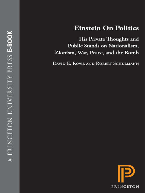 EINSTEIN ON POLITICS EINSTEIN ON POLITICS HIS PRIVATE THOUGHTS AND PUBLIC - photo 1