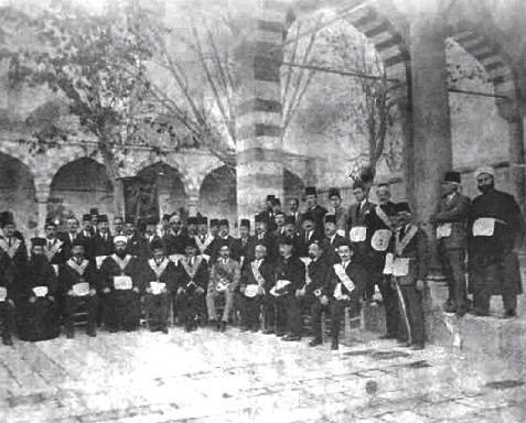 Syrian Freemasons meeting in the Old City of Damascus at the turn of the - photo 2