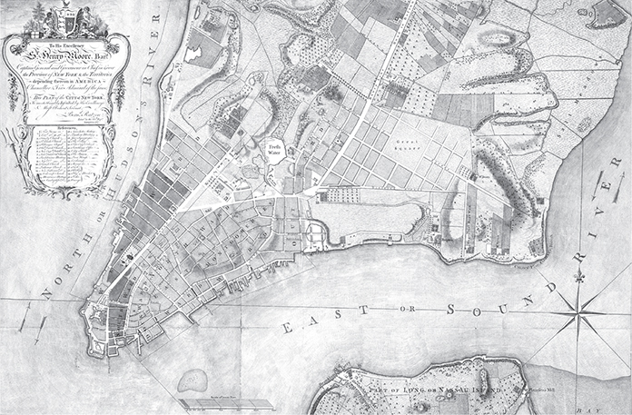 Figure 1 Bernard Ratzer cartographer Map of New York Showing the Extent of - photo 1