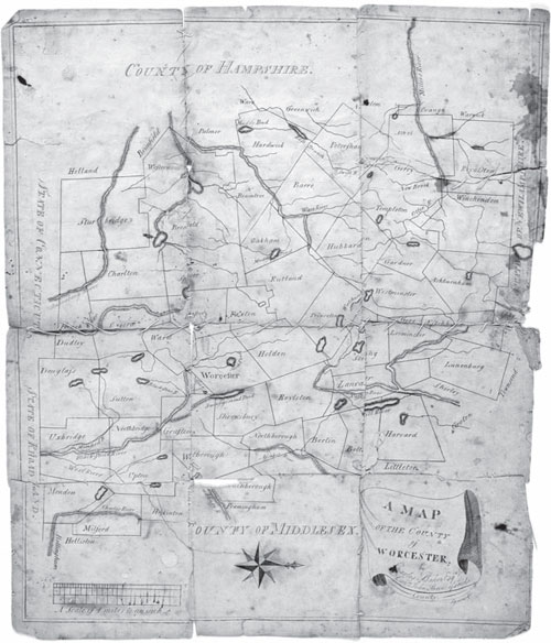 This map published by Isaiah Thomas shows Worcester County not long after it - photo 4