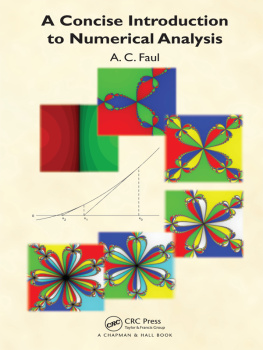 Faul - A Concise Introduction to Numerical Analysis