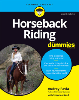 Audrey Pavia Horseback Riding For Dummies