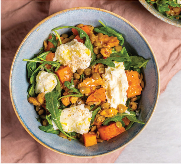 THURSDAY Vegetarian Lentil Salad with Roasted Butternut Squash and Mozzarella - photo 11