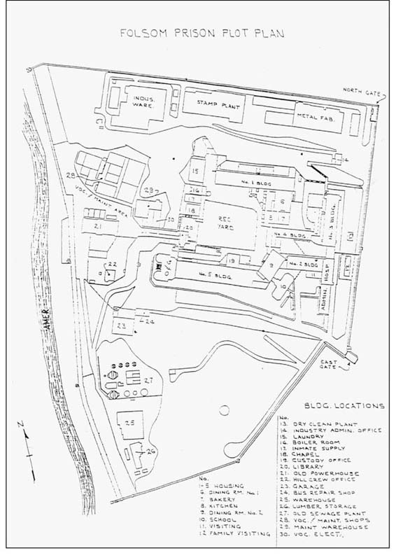 In Folsom Prisons plot plan one can see the reason there were only three - photo 2