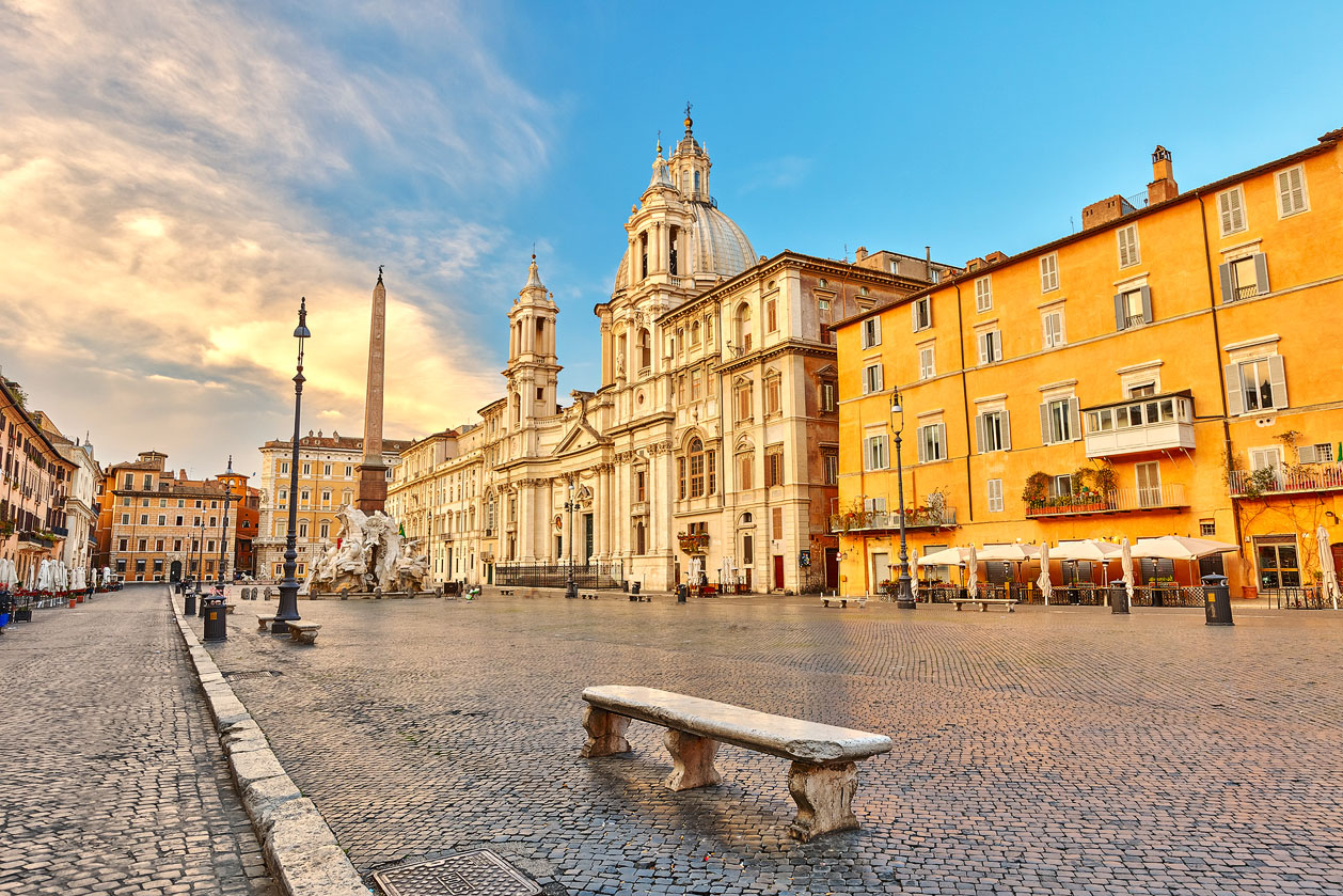 Rome Piazza Navona with the Chiesa di SantAgnese in Agone and the Fontana dei - photo 5