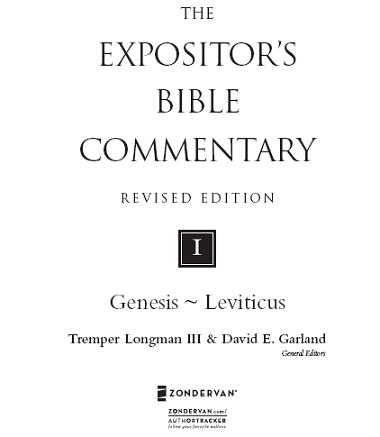 ZONDERVAN THE EXPOSITORS BIBLE COMMENTARY Genesis Leviticus Genesis - photo 1