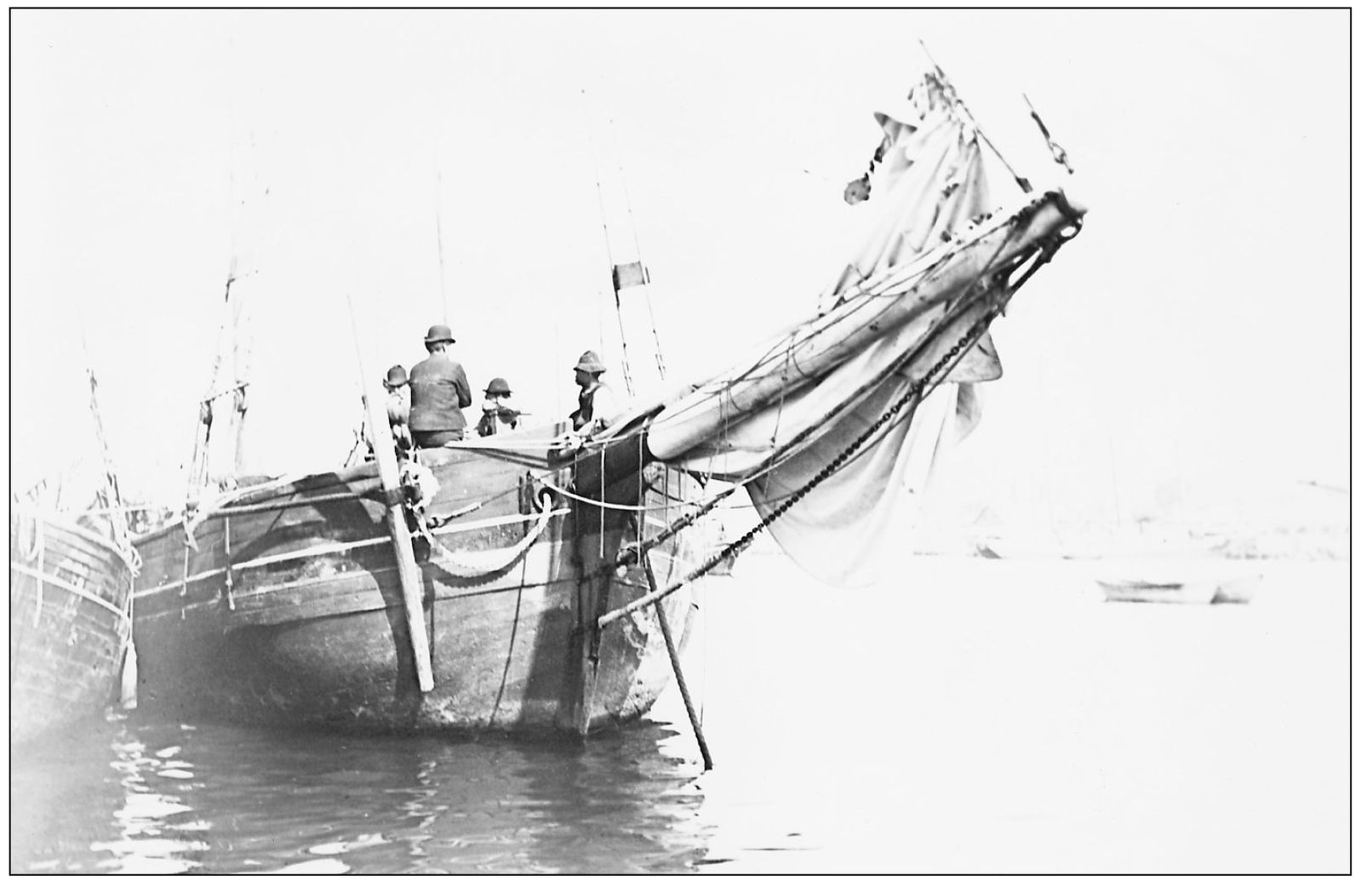 A BROAD-BOSOMED PINKY rests at anchor in Gloucester around the 1880s while the - photo 7