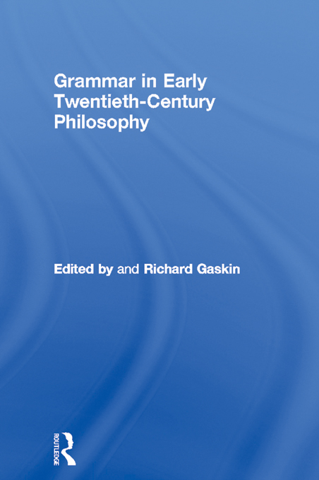 Grammar in Early Twentieth-Century Philosophy What is the philosophical - photo 1