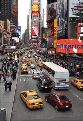 Traffic-choked Times Square before pedestrianization left little room for - photo 1