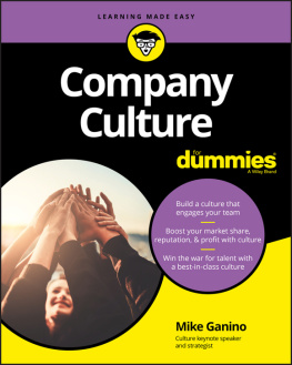 Ganino Company Culture For Dummies