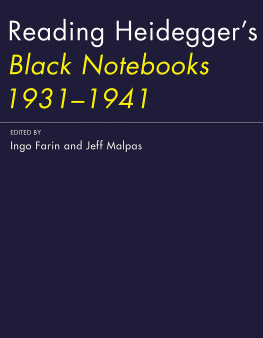 Farin Ingo Reading Heideggers black notebooks 1931-1941