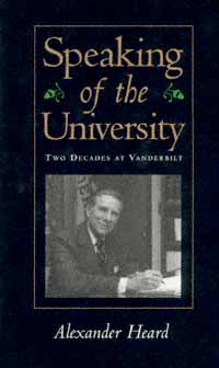 title Speaking of the University Two Decades At Vanderbilt author - photo 1