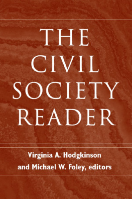 Foley Michael W. Civil Society Reader Civil Society Reader