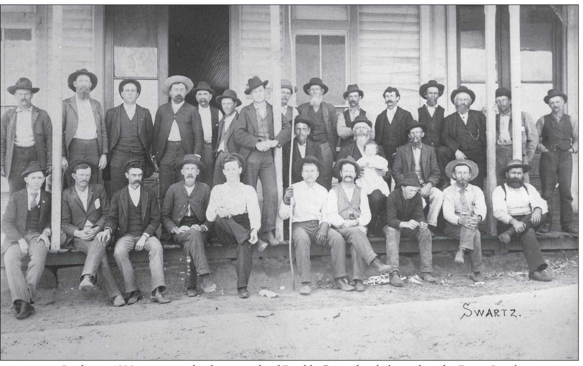 In this c 1898 image on the front porch of Double Store that belonged to the - photo 4