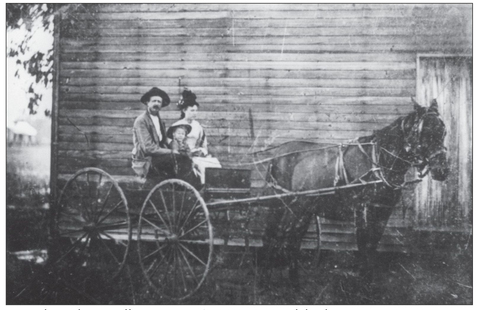 Pictured are Thomas Jefferson Jarvies Annie Frances and daughter Minnie - photo 5