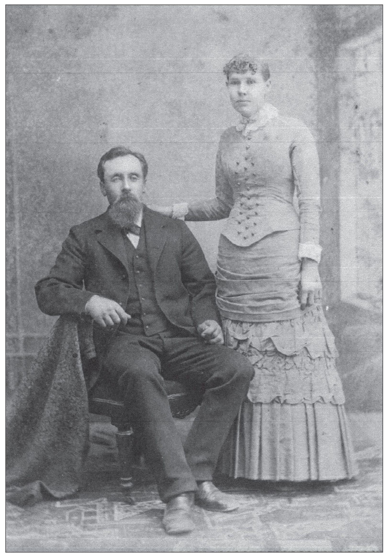 Posing in this studio portrait are Oscar and Ella Prosser Peterson Oscar - photo 7