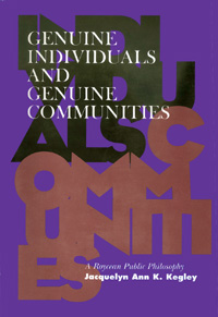 title Genuine Individuals and Genuine Communities A Roycean Public - photo 1