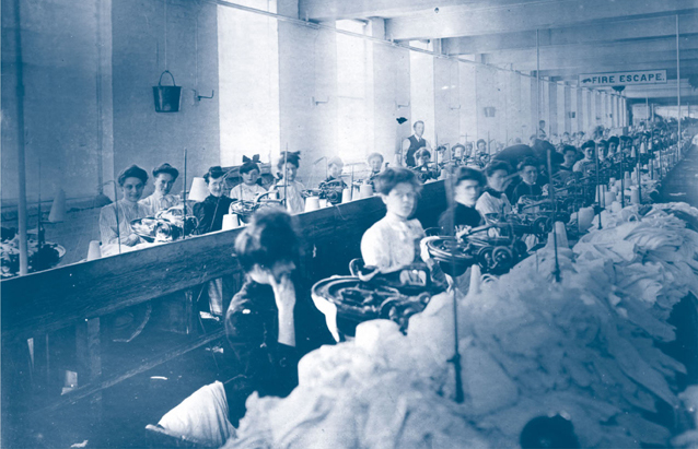 Women and girls at a factory similar to the one where Fannie worked pause their - photo 11