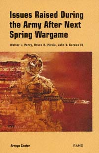 title Issues Raised During the Army After Next Spring Wargame author - photo 1