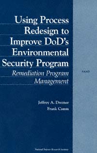 title Using Process Redesign to Improve DoDs Environmental Security - photo 1