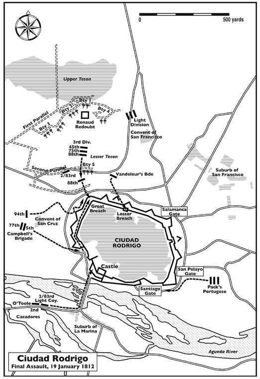 Map 2 Ciudad Rodrigo Final Assault 19 January 1812 Map 3 Badajoz - photo 4