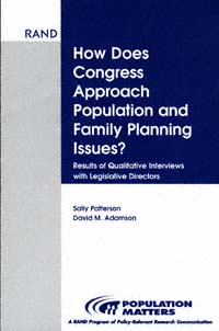 title How Does Congress Approach Population and Family Planning Issues - photo 1