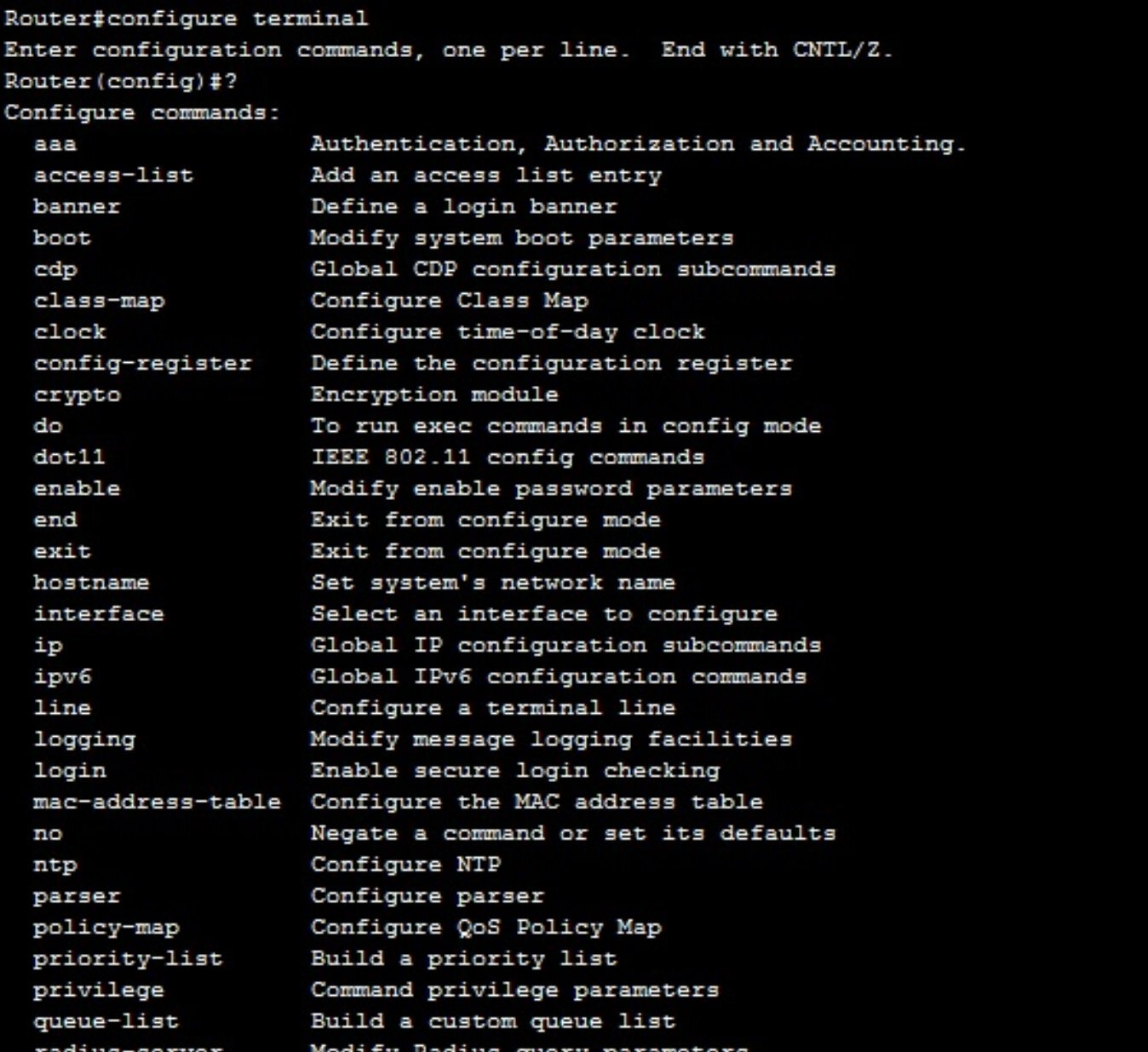 Submode commands A global confguraton mode contans many submodes For example - photo 6