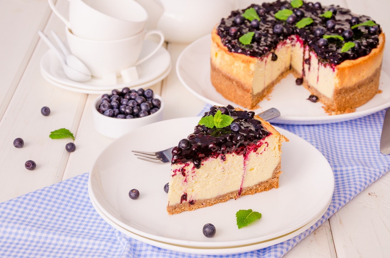 This blueberry cheesecake is a sweet cream cheese filling on top of a buttery - photo 9