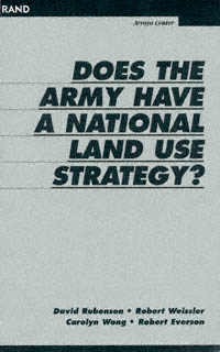 title Does the Army Have a National Land Strategy author - photo 1