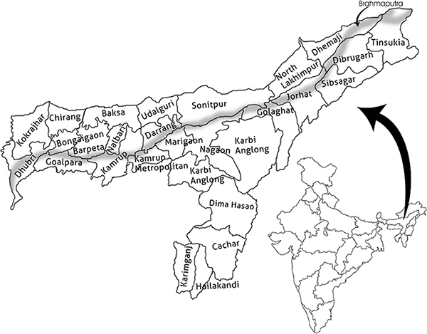 Map of Assam 1947 Assam becomes part of the newly independent India 1961 - photo 4