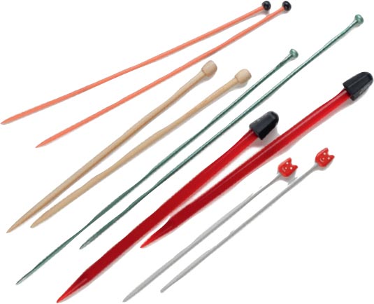 Knitting needles Standard knitting needles can be made of metal bamboo or - photo 8