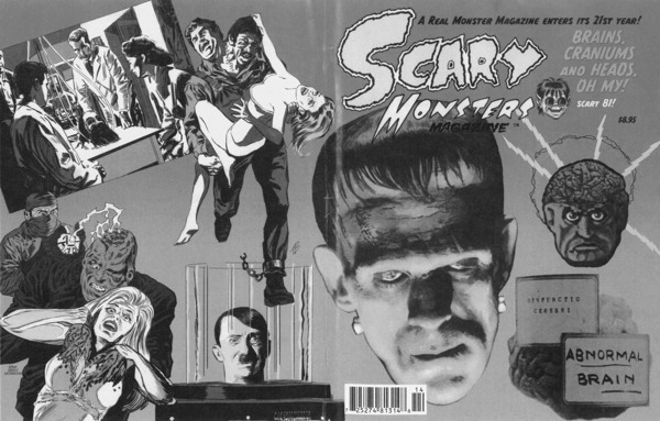 Cover to Scary Monsters 81 featuring the article Brains Craniums and Heads - photo 3