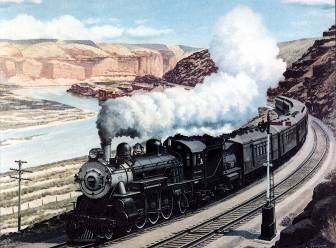 Figure 1 Paintings by Howard Fogg - In 1917 thefamous train is shown heading - photo 4