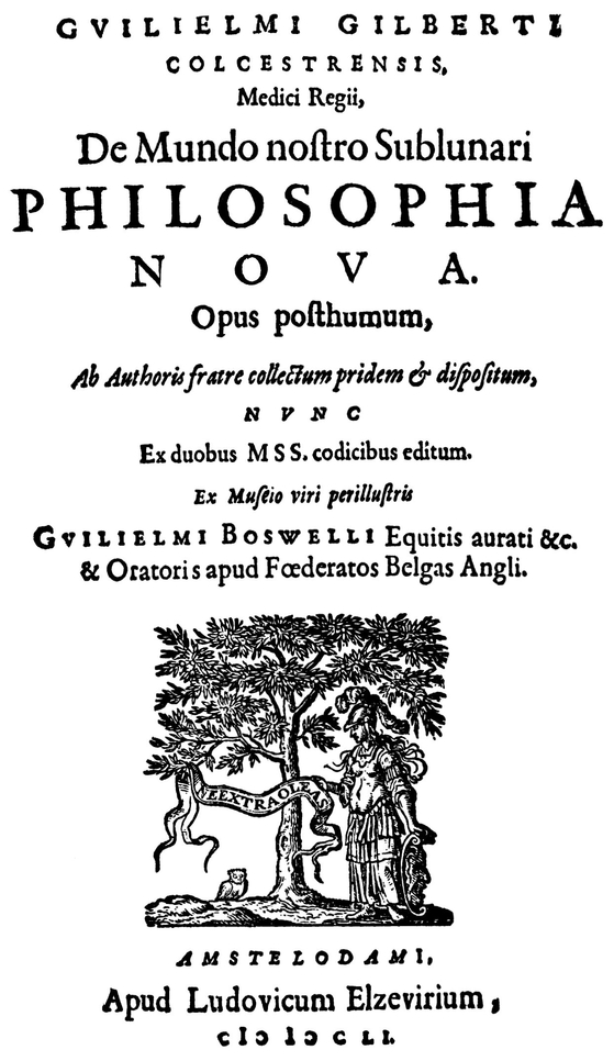 FAC-SIMILE TITLE PAGE OF GILBERTS DE MUNDO NOSTRO SUBLUNARI PHILOSOPHIA NOVA - photo 4