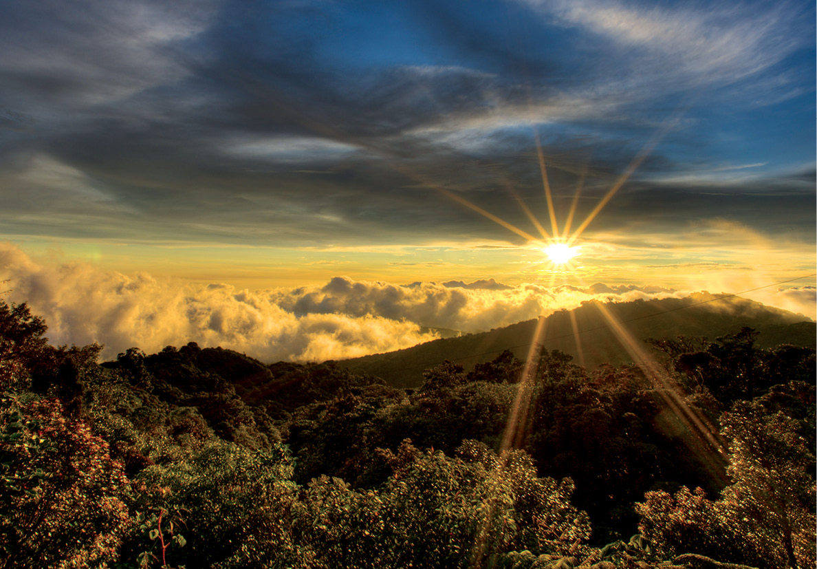 A spectacular view from Cerro Amigos in Monteverde Soaking in a Volcanic Hot - photo 9