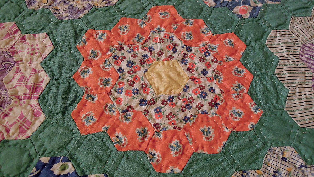 Detail of a Grandmothers Flower Garden quilt courtesy of Lynn Kogh The - photo 11