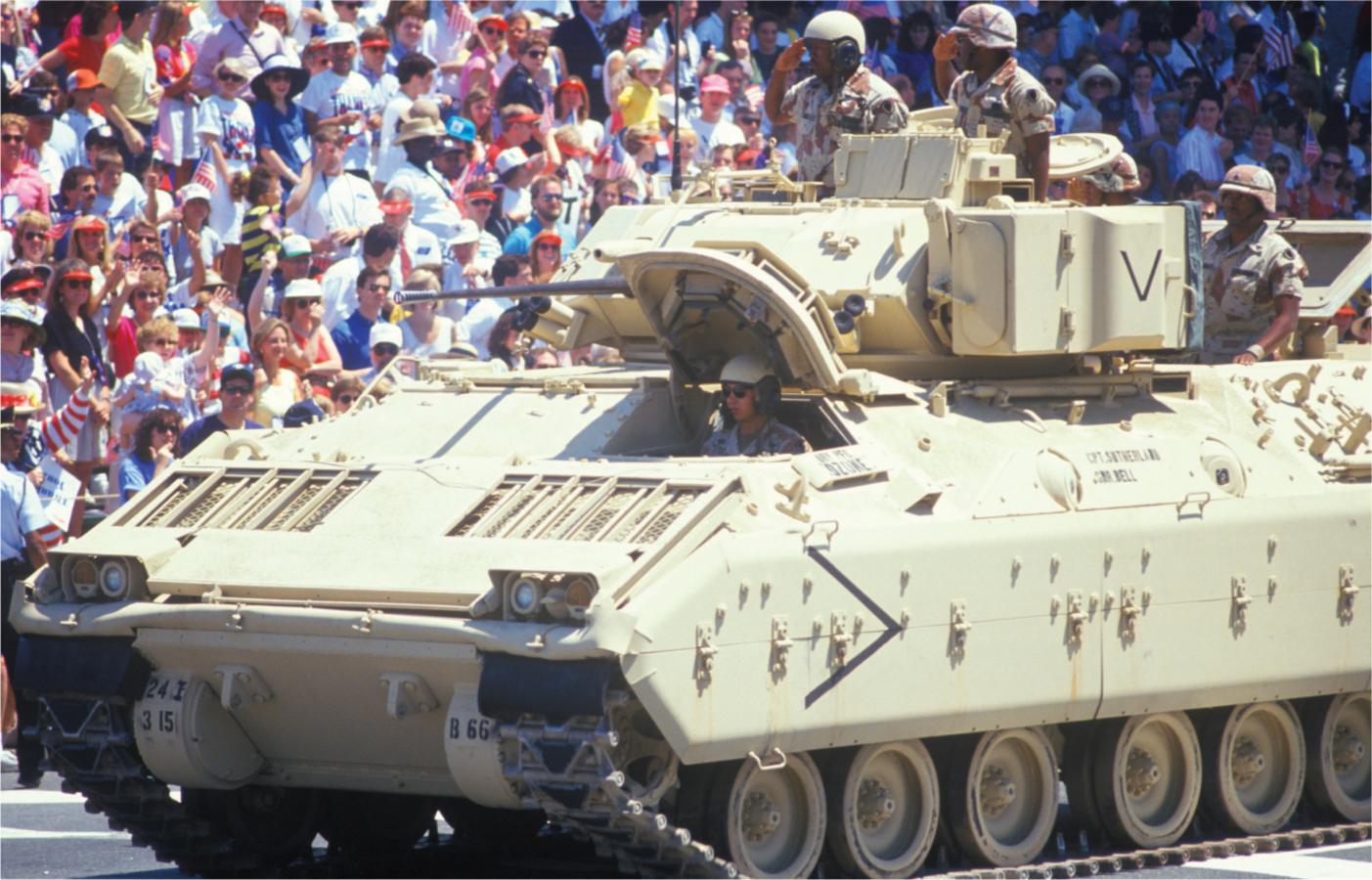 Washington DC June 7 1991 an M2A0 Bradley in the victory parade following - photo 5
