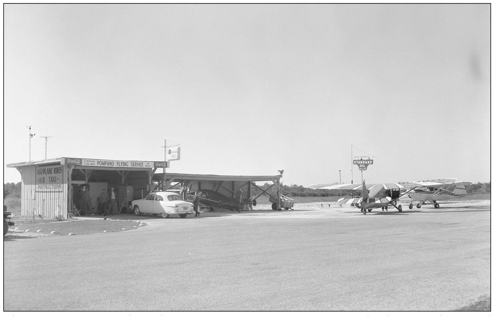 The Pompano Airport shown here in its infancy in 1956 was a former landing - photo 8