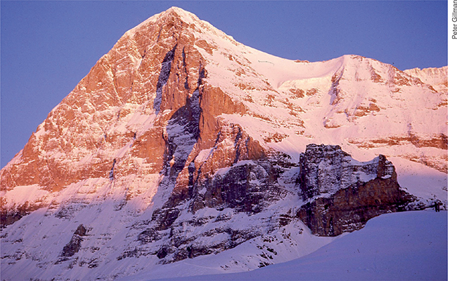 The Eiger photographed from Kleine Scheidegg in the late afternoon of an - photo 2